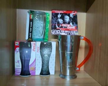 Coca cola glass & hennessy stainless steel jar