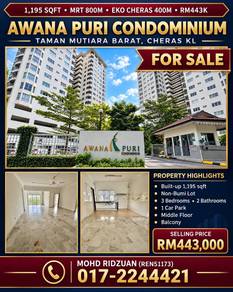 Condominium For Sale in Awana Puri Condominiums