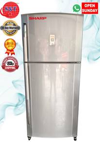 Fridge DOUBLE DOOR SHARP PLASMACLUSTER SILVER