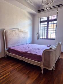 Classic English Style with velvet framing and wood