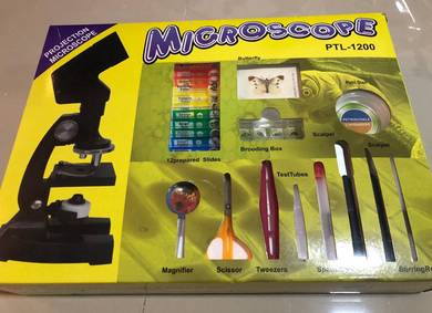 Child Kid Scientist Microscope Set Experiment