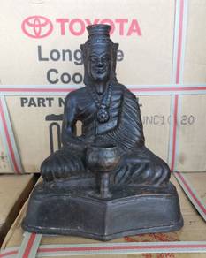 SOUTHEAST ASIA BRONZE TEMPLE RELIC of a HERMIT SAG