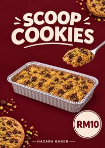 Scoop Cookies Fresh homemade cookies with choco