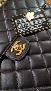 Chanel Vintage Jumbo Classic Flap Black Lambskin