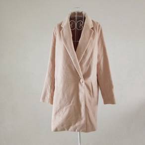 Korean Style Nude Soft Trench Coat