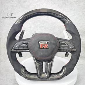 Nissan GTR R35 LED Steering FL Alcantara Carbon