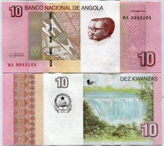 Angola 10 kwanzas 2017 p new unc