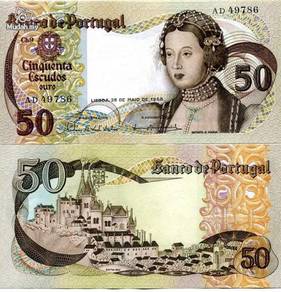 Portugal 50 escudos 1980 p 174 unc
