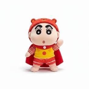 23cm Kawaii Crayon Shin-chan Plush Toy with Cape
