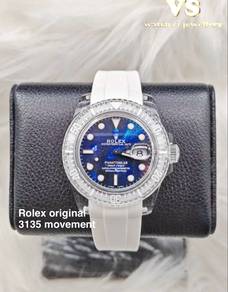 Rolex crystal Case original movement 3135