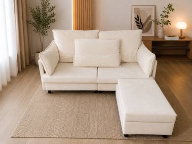 Sofa 3 seater + Stool