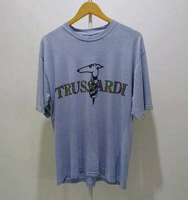 Vintage Trussardi Tshirt Spellout Big Logo