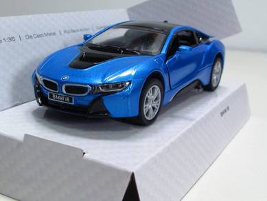 Kinsmart 1-36 Diecast Car Bmw i8 Blue Car