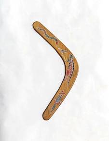 Vintage boomerang Hand Painted