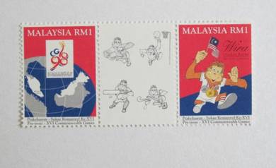 Mint Stamp Commonwealth Games Malaysia 1994
