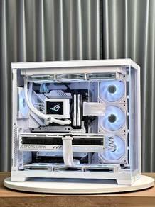 PC Gaming White "Sea View" Full Set Untuk Dijual