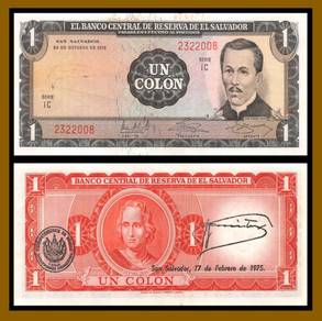 El Salvador 1 Colon 1972 - Pick 115a  unc
