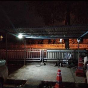 LAMP COB LED SPLIT SOLAR LiGHT MOTION SENSOR LAMPU