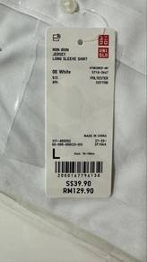 Uniqlo Non Iron Jersey Long Sleeve Shirt