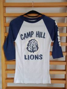 T-shirt Camp Hill Lions jersey ¾ sleeve vintage 80