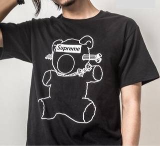 B15445 JAPANESE BEAR BLACK SHORT SLEEVE T-SHiRT