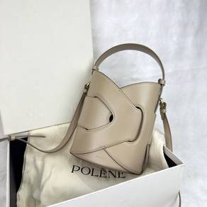 Authentic Polene Nodde Seau Bucket Leather Bag