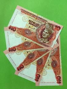 Set 5 banknote RM10 Ahmad Don running number