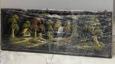 Vintage decor wall painting scenery