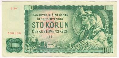Czechoslovakia 100 Korun 1961 - Pick P91c