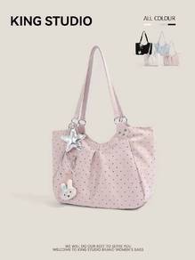 Korean Star Wave Point Handbag 👜✨ Large capacity ✿