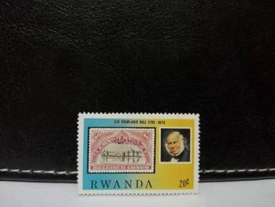 1979 Rwanda Stamp Sir Rowland Hill