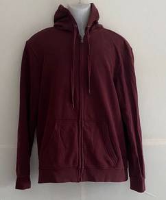 H&M loose Fit Zip-through hoodie Baju hoodie