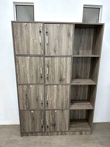 Bookcase Cabinet with 8 Doors and 8 Lockable