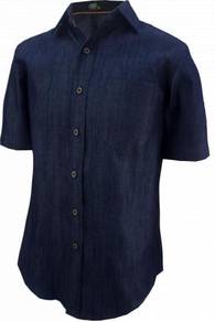 Baju Korporat Lelaki FD826 Short Sleeve Navy Blue