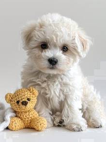 G__BF566T Bichon Frise cute puppies