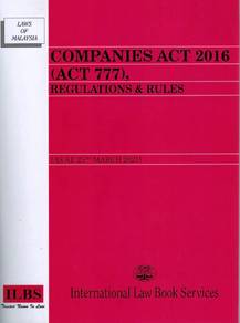 Companies Act 2016 (Act 777) Regulations & Rules