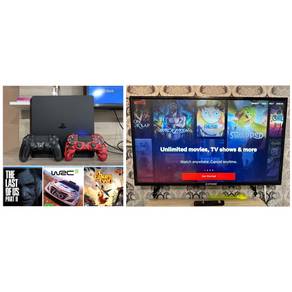 ps4 slim combo tv led 43