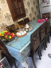 meja makan 8kerusi jati