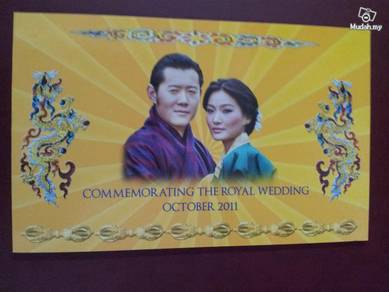 Bhutan Royal Wedding Commemorative Note 2011