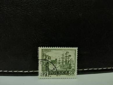 1960 Poland Stamp Puck Historic Town Ships