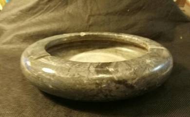 Heavy, stable large marble ashtray