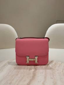 Hermes Constance 18 Crossbody Bag Cherry Blossom