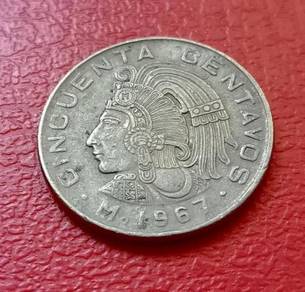 Mexico 50 Centavos 1967 Coin (Kod : M1122)