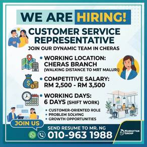 Customer Service Executive | Homestay | Cheras KL