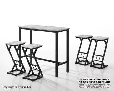 Bar Table With 4Stools