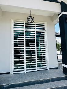 Pagar rumah design cantik, grill, rak besi, awning