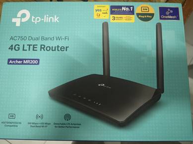 Used 
tp-link
AC750 Dual Band Wi-Fi
4G LTE Router