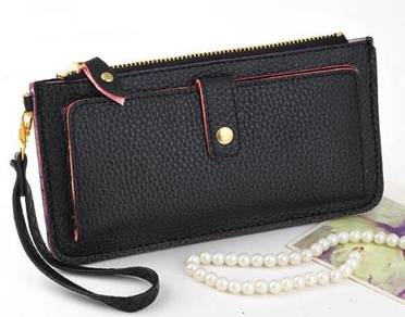 0102 Multi-card Zipper Clutch Bag Long Wallet Beg