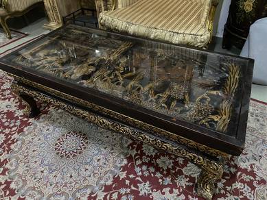 antique teak wood coffee table