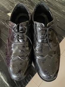 Black Patent Leather Wingtip Brogues